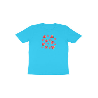 Watermelon and Flower Toddler Half Sleeve Tshirt