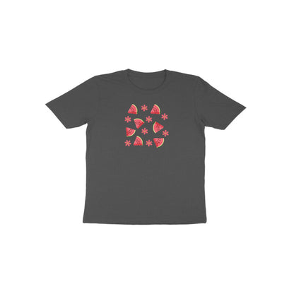 Watermelon and Flower Toddler Half Sleeve Tshirt