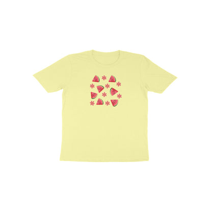 Watermelon and Flower Toddler Half Sleeve Tshirt
