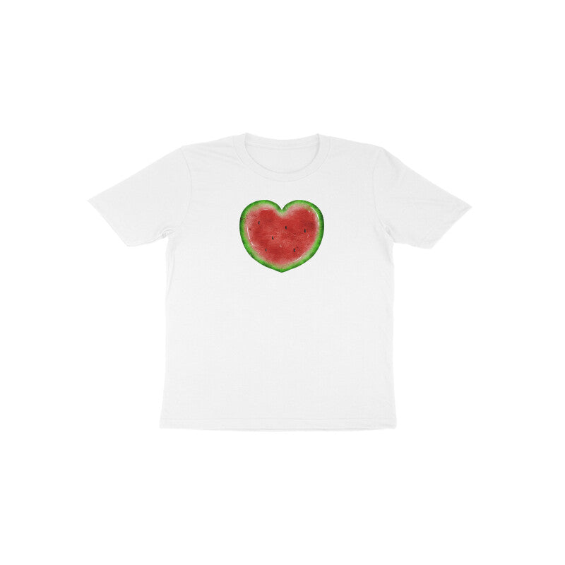 Watermelon Heart Toddler Half Sleeve Tshirt