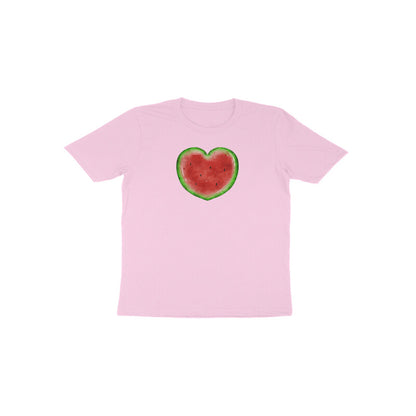 Watermelon Heart Toddler Half Sleeve Tshirt