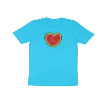 Watermelon Heart Kids Half Sleeve Tshirt