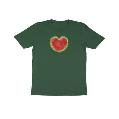 Watermelon Heart Kids Half Sleeve Tshirt