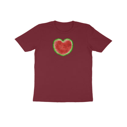 Watermelon Heart Kids Half Sleeve Tshirt