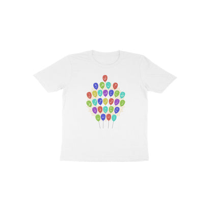 Arabic Letters Balloon Toddler Half Sleeve Tshirt