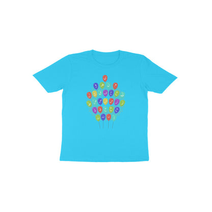 Arabic Letters Balloon Toddler Half Sleeve Tshirt