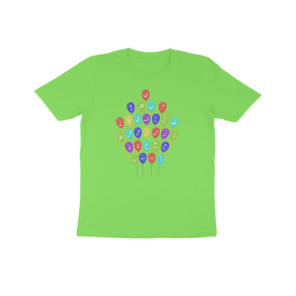 Arabic Letters Balloon Kids Half Sleeve Tshirt