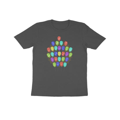 Arabic Letters Balloon Kids Half Sleeve Tshirt