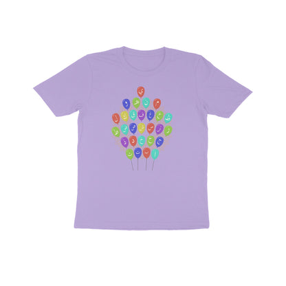 Arabic Letters Balloon Kids Half Sleeve Tshirt