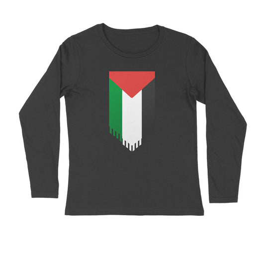 Palestine Flag Vertical Full Sleeves Tshirt