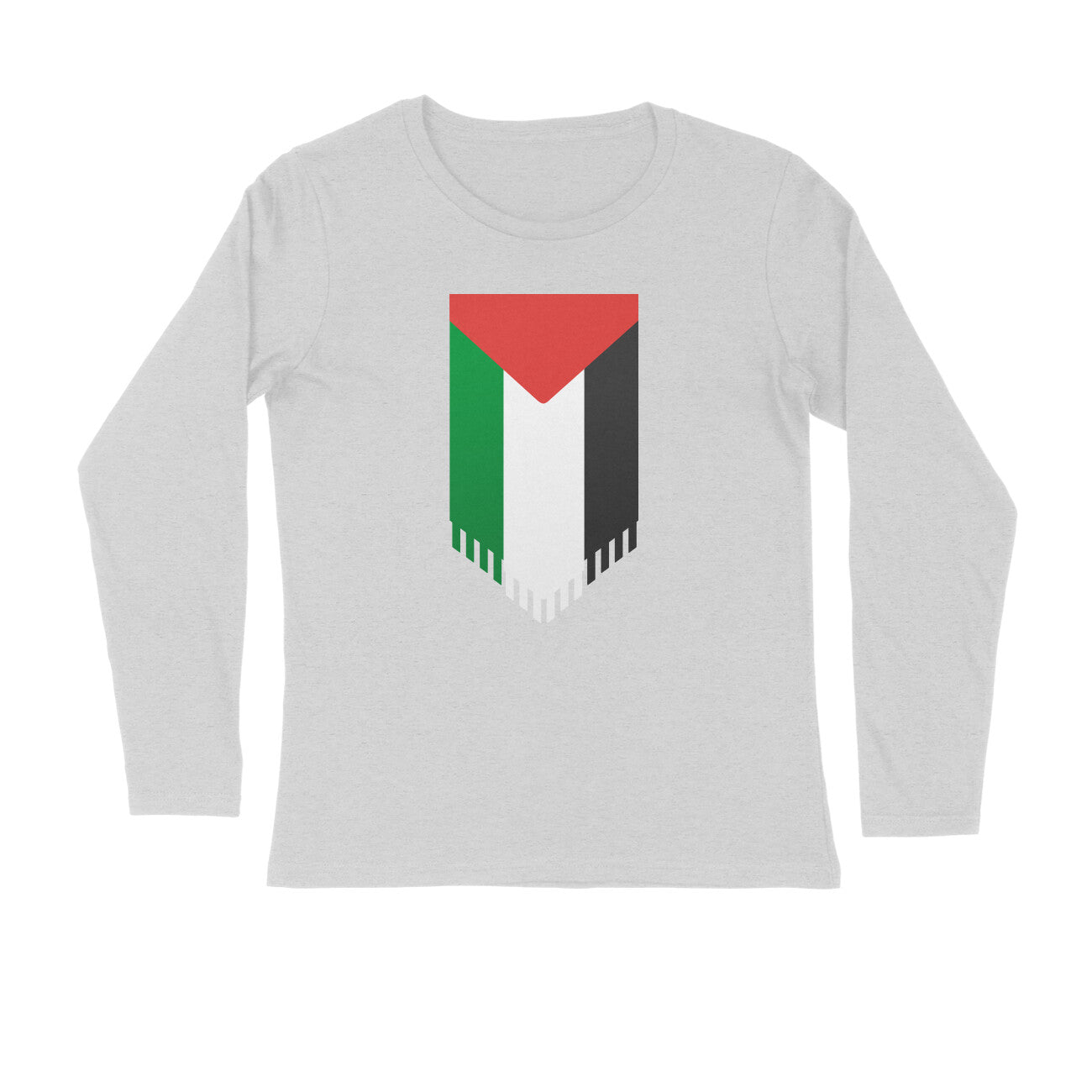 Palestine Flag Vertical Full Sleeves Tshirt
