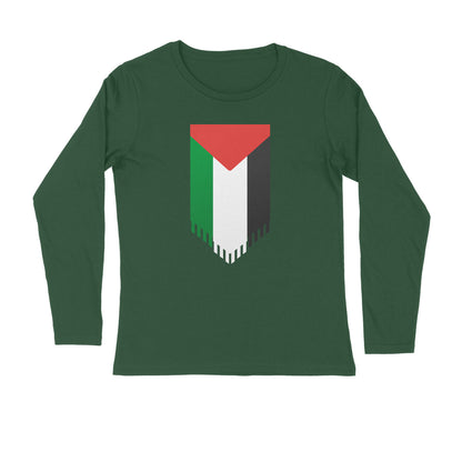 Palestine Flag Vertical Full Sleeves Tshirt