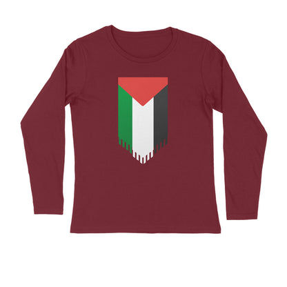 Palestine Flag Vertical Full Sleeves Tshirt