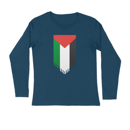 Palestine Flag Vertical Full Sleeves Tshirt