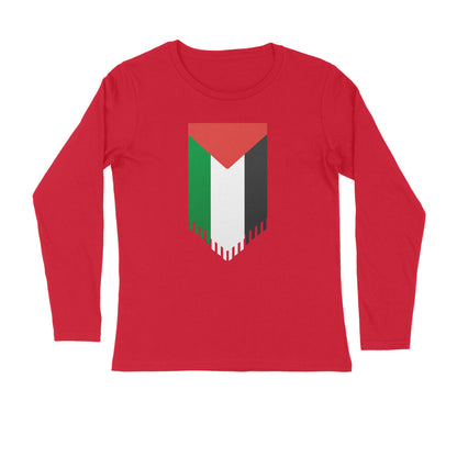 Palestine Flag Vertical Full Sleeves Tshirt